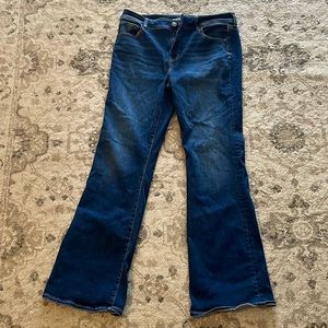 Brand new dark blue regular American Eagle kick boot jeans